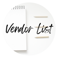 vendor list wedding day advisor