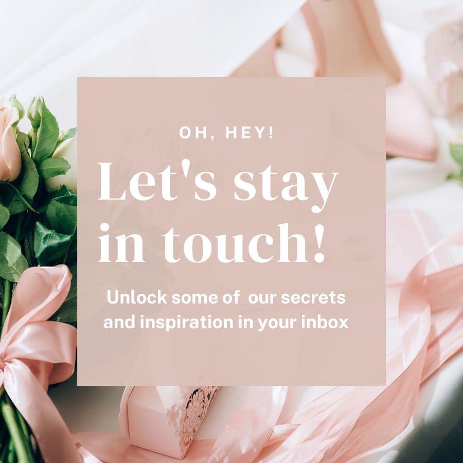 Let's stay in touch wedding day advisor